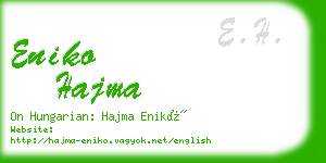 eniko hajma business card